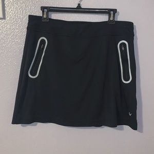 Callaway Golf Opti Dri black zip pocket stretchy athletic skort